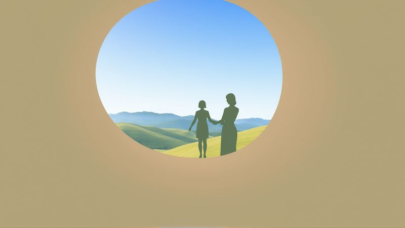Un ser solitario encuentra serenidad en unión