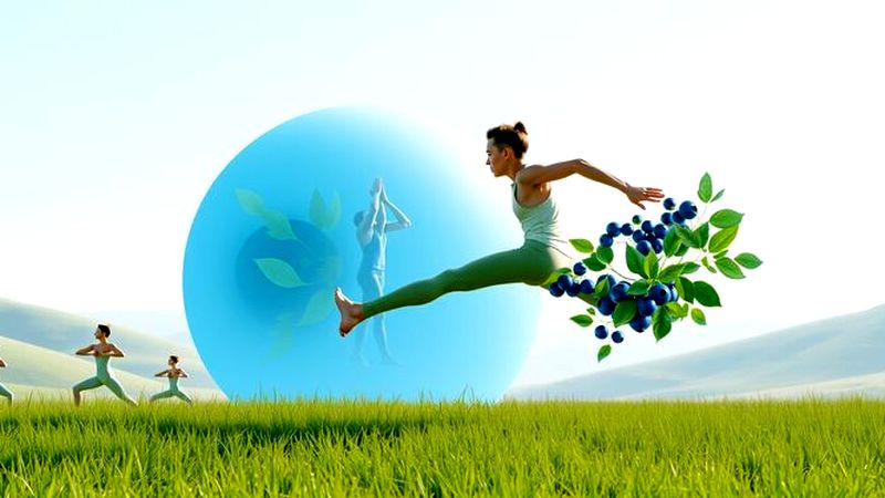 Un atleta fluye en serenidad vital