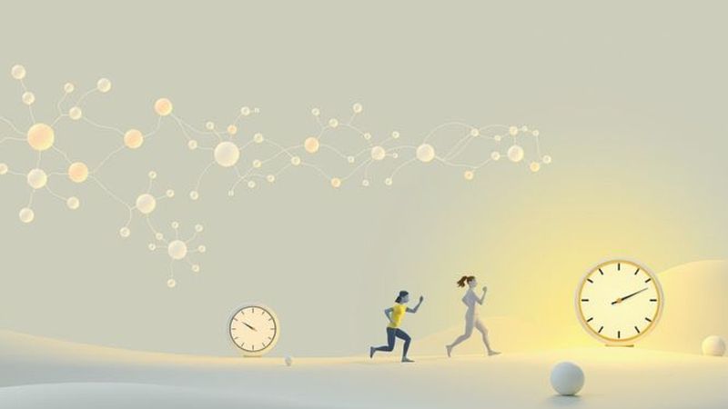 Ilustración digital de bienestar y rendimiento