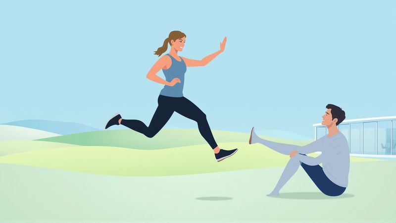 Un atleta controlado