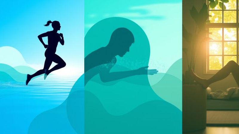 Atletas en movimiento