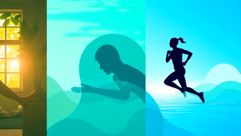 Atletas en movimiento