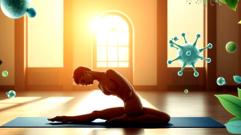 Un cuerpo fuerte se relaja en luz