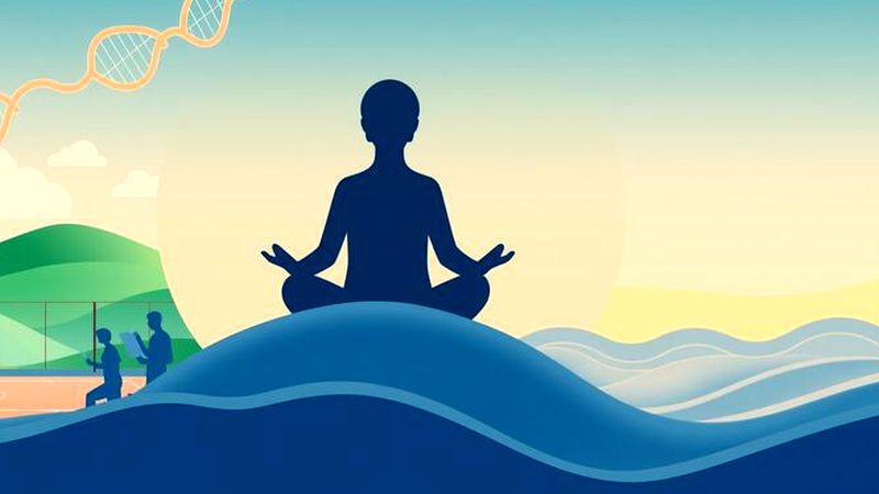 Meditación visualiza nutrición y equilibrio perfecto
