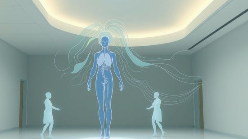 Una figura serena explora la armonía interna