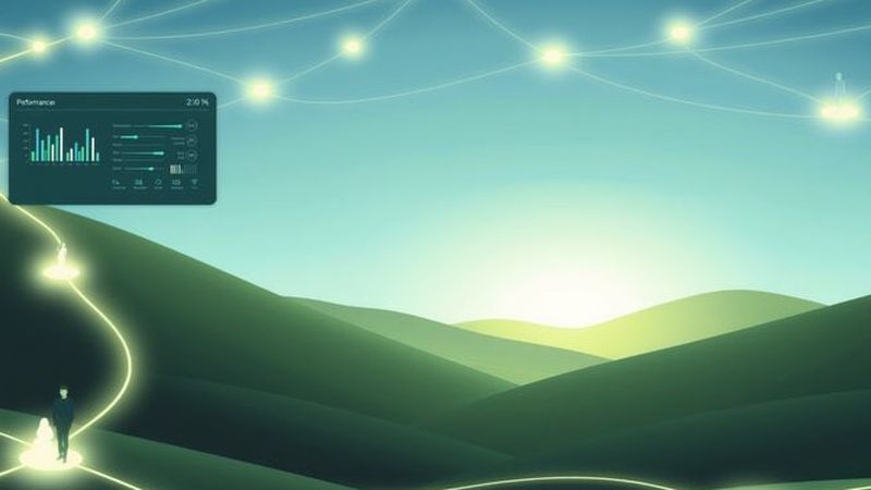 Un paisaje analítico transmite calma y progreso