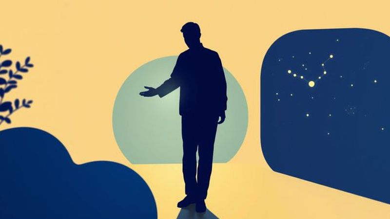 Una mano ofrece guía en quietud