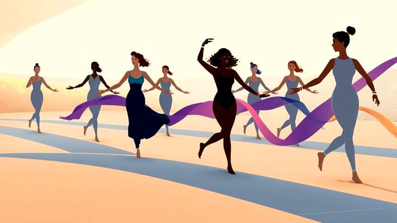 Movimiento elegante en armonía visual